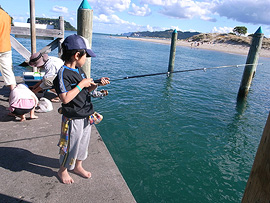 はるも釣りに挑戦